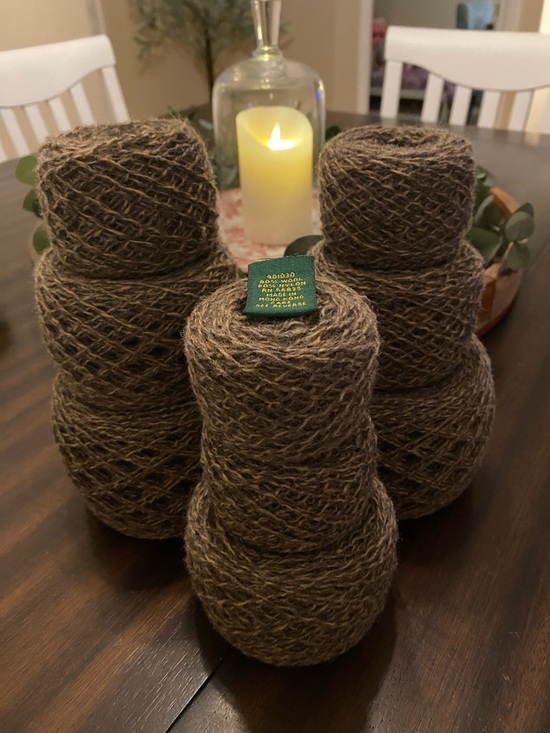 Other - Vintage reclaimed mocha colored upcycled eco-friendly yarn in 80% wool/20% nylon